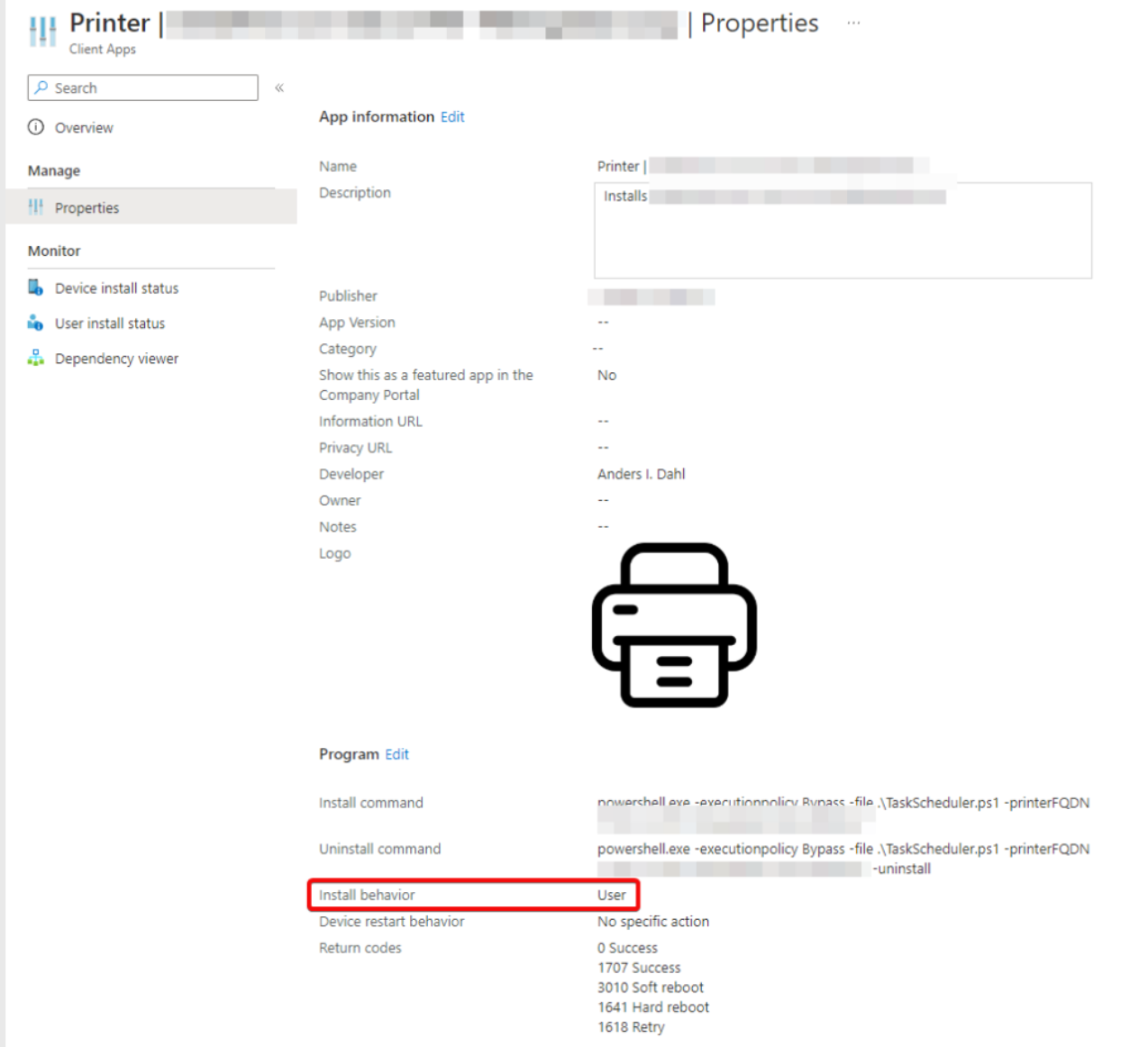 add-printer-from-a-print-server-in-intune-using-powershell-for-azure-ad